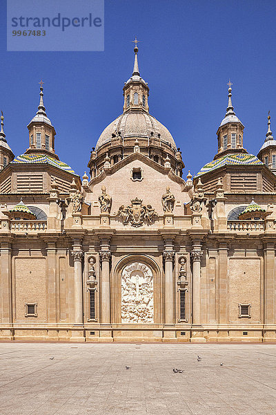 Basilika Basílica del Pilar  Saragossa  Aragonien  Spanien  Europa