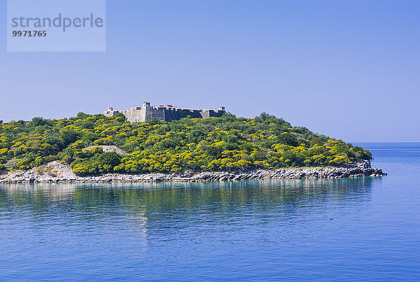 Festung des Ali Pascha Tepelena im Mittelmeer  Albanien  Europa