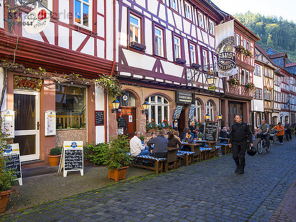 Altstadt mit Fachwerkhäusern  Miltenberg  Franken  Bayern  Deutschland  Europa
