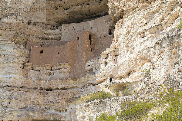 Indianische Felsenbehausung Montezuma Castle  Montezuma Castle National Monument  Arizona  USA  Nordamerika