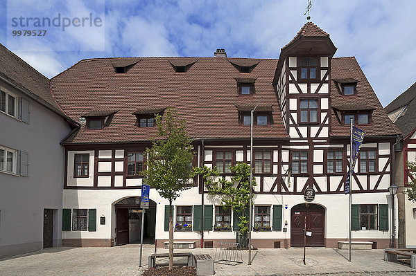 Deutsches Hirtenmuseum  Fachwerkhaus  Hersbruck  Mittelfranken  Bayern  Deutschland  Europa