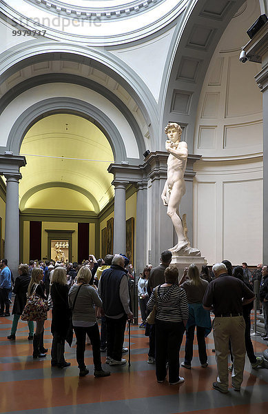 Statue des David von Michelangelo  Galleria dell´Accademia  Florenz  Toskana  Italien  Europa