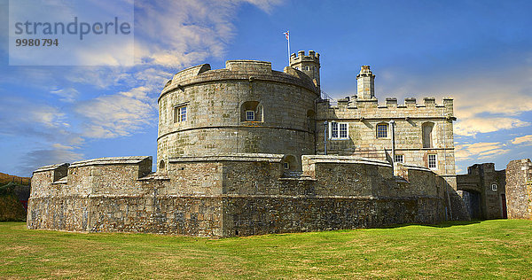 Pendennis Castle Device Fort Küstenfestung  1539 für Henry VIII gebaut  bei Falmouth  Cornwall  England  Großbritannien  Europa