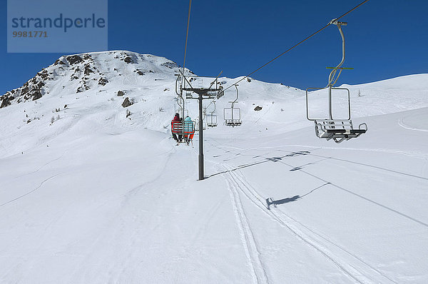 Sessellift  Skigebiet Alpe Tognola  San Martino di Castrozza  Trentino  Südtirol  Italien  Europa