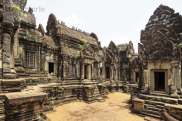 Innenhof mit Mandapa  Banteay Samre Tempel  Angkor  Provinz Siem Reap  Kambodscha  Asien