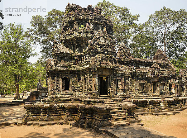 Prasat des Chau Say Tevoda Tempel  Südwest-Ansicht  Angkor  Provinz Siem Reap  Kambodscha  Asien