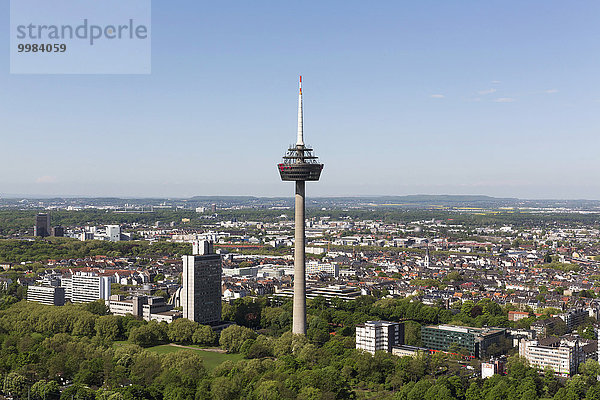 Ausblick auf Köln mit Fernmeldeturm Colonius  Köln  Nordrhein-Westfalen  Deutschland  Europa