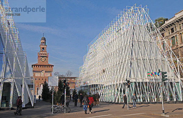 Europa  Italien  Lombardei  Mailand  Expo 2015  Expo Tor  Castello Platz