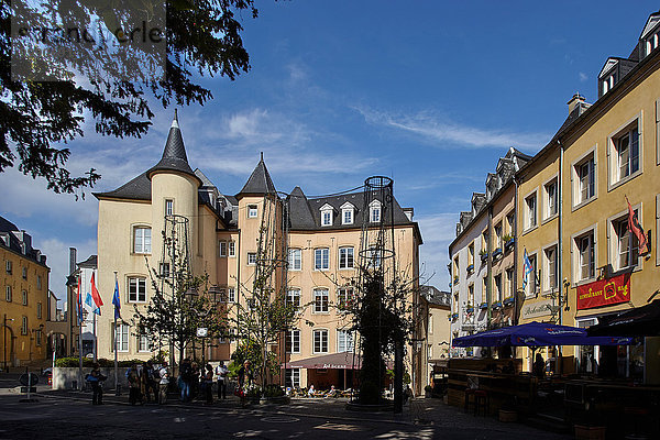 Luxemburg Hauptstadt Großstadt Ortsteil Luxemburg