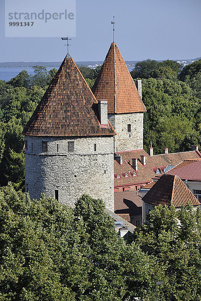 Mittelalter Großstadt Turm Estland