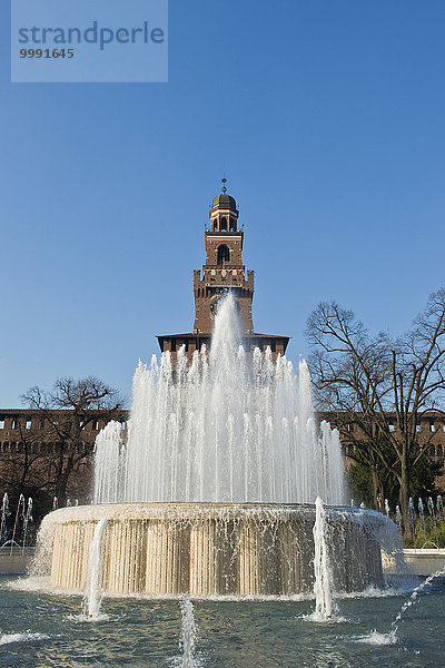 Italien  Lombardei  Mailand  Castello Sforzesco