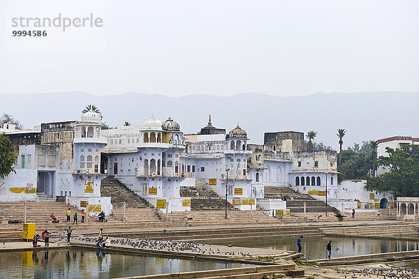 ghat Indien Pushkar Rajasthan