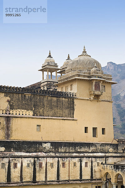 Palast Schloß Schlösser Festung Bernstein Indien Jaipur Rajasthan