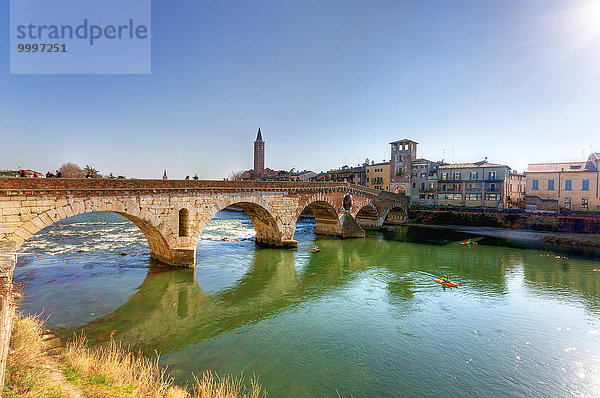 Brücke Fluss Italien Verona