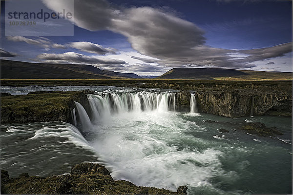 Wasserfall  Godafoss  Island