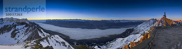 Sonnenaufgang am Hafelekar  Hafelekarspitze  Nordkette  Seegrube  Bergpanorama  Tirol  Österreich  Europa