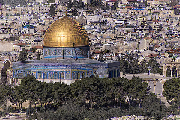 Felsendom  qubbat as-sachra  Kipat Hasela  Altstadt  Jerusalem  Israel  Asien