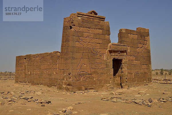 Löwen-Tempel für den Löwen-Gott Apedemak  Naga  Nubien  Nahr an-Nil  Sudan  Afrika