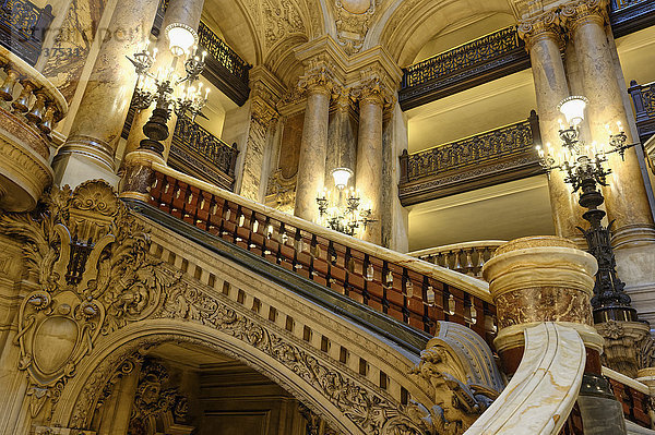 Große Treppe  Opera Garnier  Paris  Frankreich  Europa