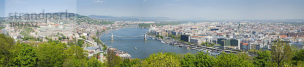 Panorama  Budapest  Ungarn  Europa