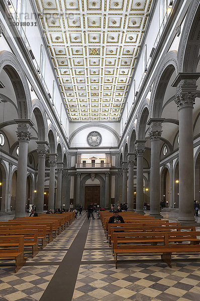 Basilika San Lorenzo  Basilica di San Lorenzo  Florenz  Toskana  Italien  Europa