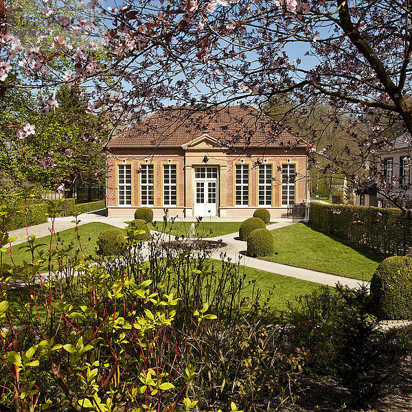 Schloss Rheda  Orangerie im Schlosspark  Rheda-Wiedenbrück  Ostwestfalen-Lippe  Nordrhein-Westfalen  Deutschland  Europa