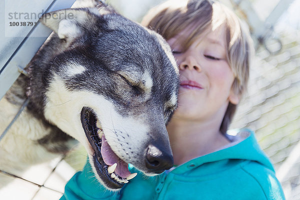 Junge - Person Hund