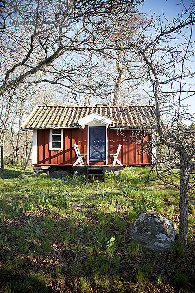 Wasser Blockhaus Holzhaus