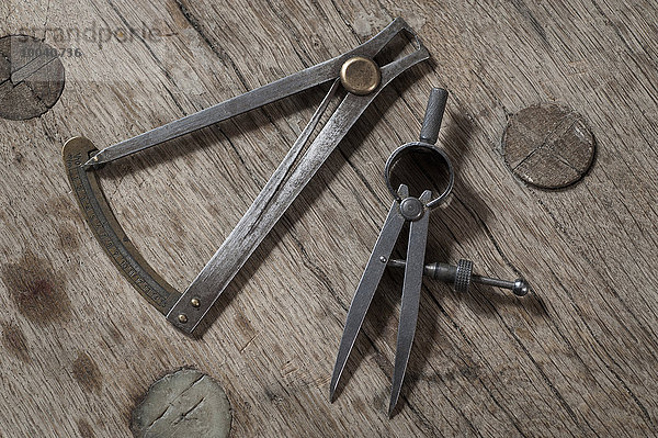 Close-up of work tools in workshop  Bavaria  Germany