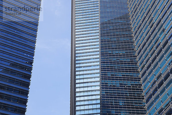 Republik Singapur  Singapur  Fassaden von Bürotürmen im Finanzdistrikt