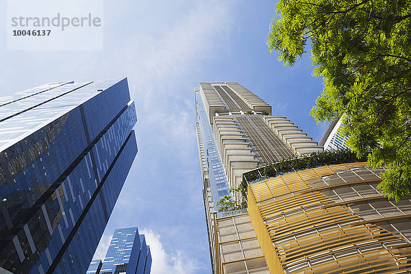 Republik Singapur  Singapur  Büroturm Asia Square Tower und Wohnhochhaus One Shenton Tower