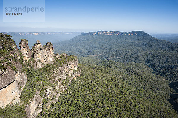 Australien  New South Wales  Great Dividing Range  Blick auf den Blue Mountains Nationalpark