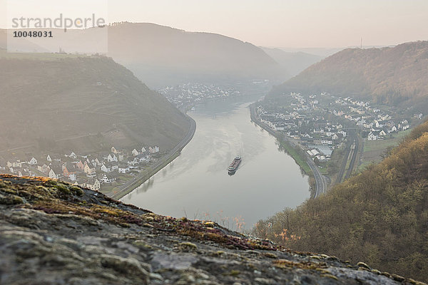 Deutschland  Rheinland-Pfalz  Blick von Ausoniusstein auf die Mosel