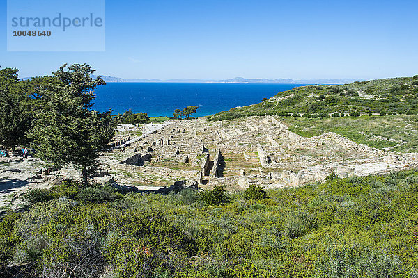 Griechenland  Rhodos  Kalavarda  Ruinen des alten Kameiros