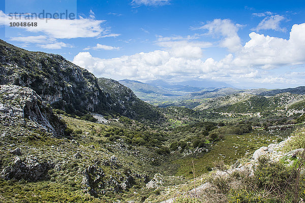 Griechenland  Kreta  Blick über die Berge im Landesinneren