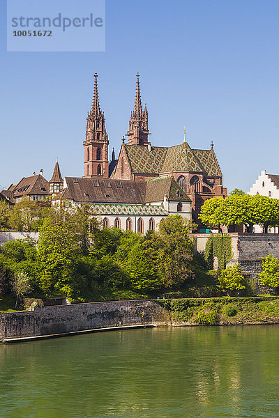 Schweiz  Basel  Rhein und Münster