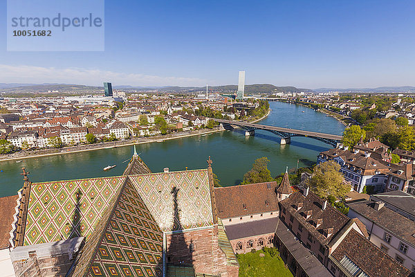 Schweiz  Basel  Stadtansicht vom Münster aus