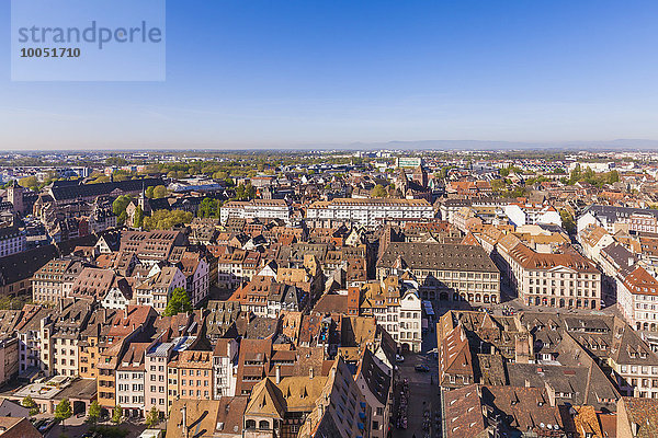 Frankreich  Elsass  Straßburg  Altstadt  Blick auf Münster