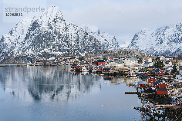Das Fischerdorf Reine  Lofoten  Norwegen