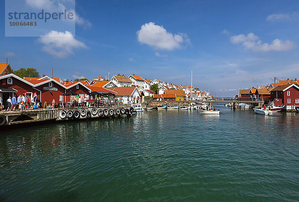 Ortsansicht  Gullholmen  Insel Gullholmen  Orust  Provinz Västra Götaland  Bohuslän  Schweden  Europa