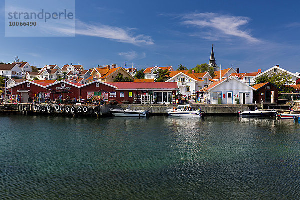 Ortsansicht  Gullholmen  Insel Gullholmen  Orust  Provinz Västra Götaland  Bohuslän  Schweden  Europa