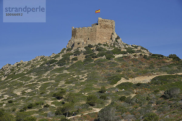 Burg von Cabrera  Parque Nacional de Cabrera  Cabrera-Nationalpark  Cabrera-Archipel  Mallorca  Balearen  Spanien  Europa