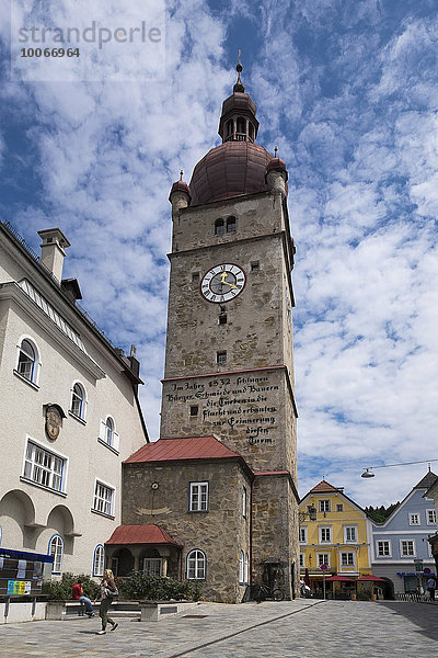 Stadtturm  Waidhofen an der Ybbs  Mostviertel  Niederösterreich  Österreich  Europa