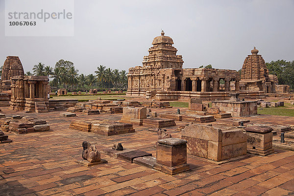 Tempelgebäude aus der Chalukya-Dynastie  UNESCO-Welterbe  Pattadakal  Karnataka  Indien  Asien
