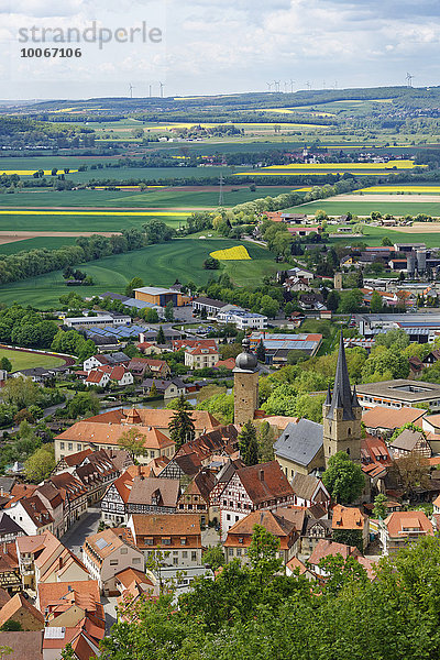 Ausblick vom Kapellenberg  Zeil am Main  Mainfranken  Unterfranken  Franken  Bayern  Deutschland  Europa