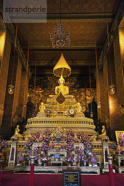 Bangkok Hauptstadt Asien Buddhastatue Thailand