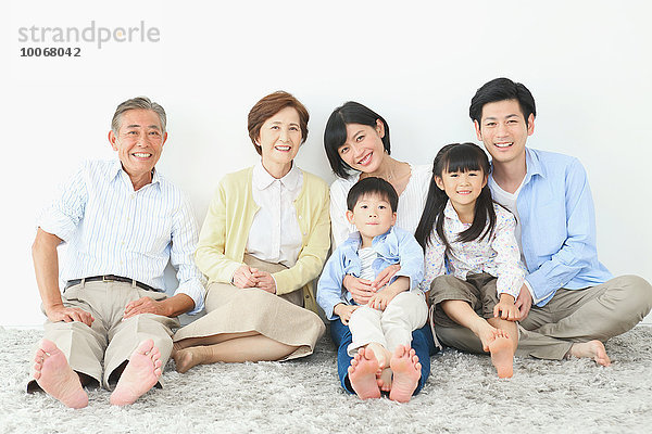 Mehrgenerationen Familie japanisch