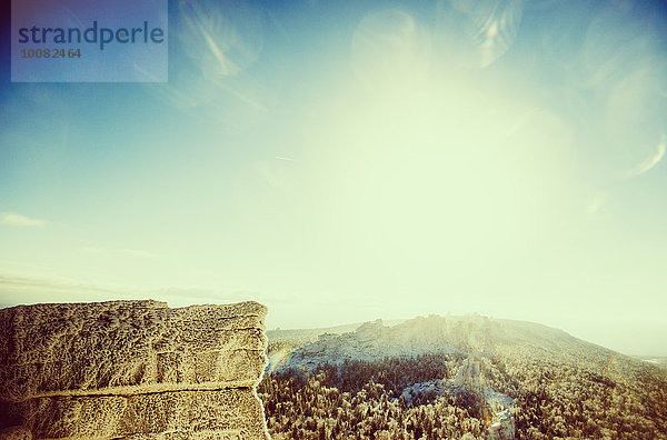 Himmel Landschaft unterhalb Sonnenlicht