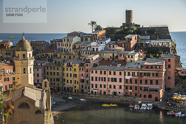 Stadtansicht Stadtansichten Ozean Italien Ligurien