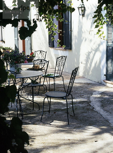 Stuhl Garten Terrasse Tisch